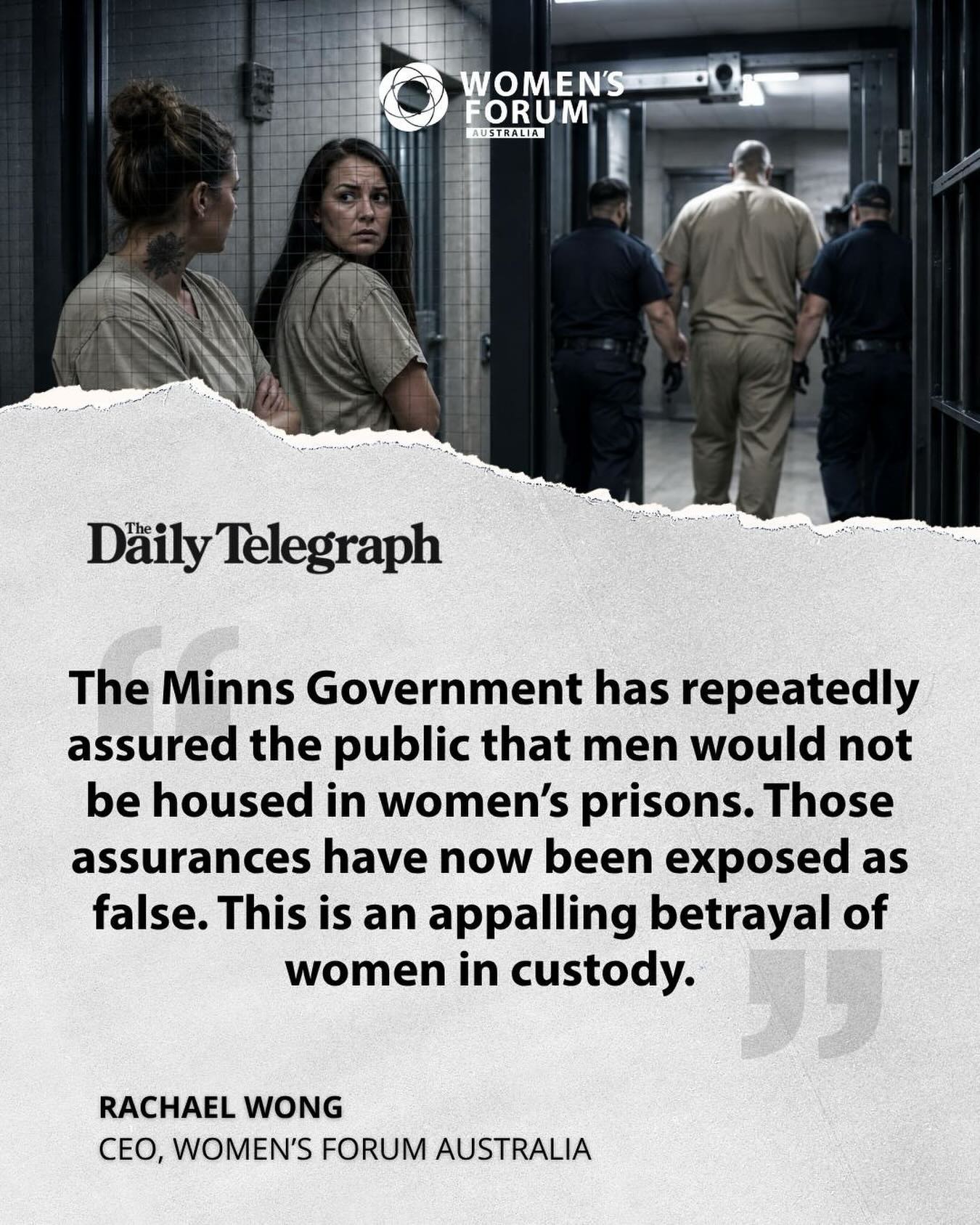 ‼️ VIOLENT MALE OFFENDER TRANSFERRED TO WOMEN’S PRISON IN NSW‼️ The Minns Labor Government repeatedly assured the public