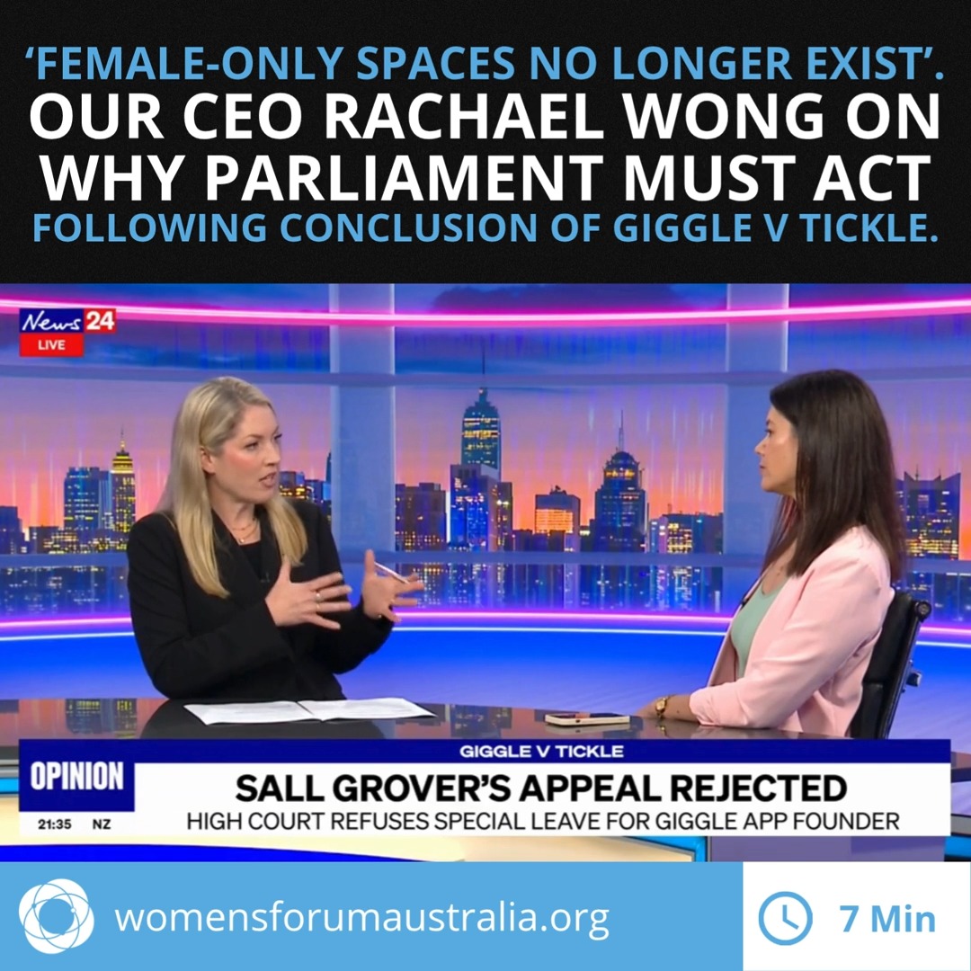 AUSTRALIA'S 'WHAT IS A WOMAN' CASE MAY BE OVER – BUT THE FIGHT FOR BIOLOGICAL REALITY AND SEX-BASED RIGHTS ISN'T ✊ ⚖️ Th
